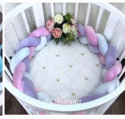 Baby Cot knotted Bumper