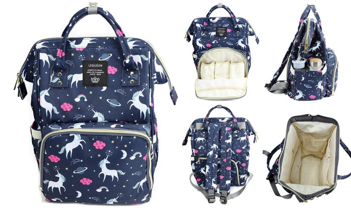 Unicorn Mommy and Baby Backpack