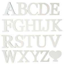 White wooden Nursery Wall Letters (1piece)